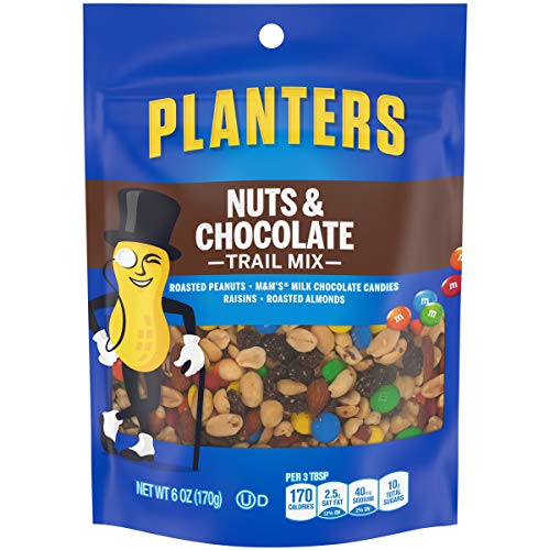 Planters Nuts &Amp; Chocolate M&Amp;Ms Trail Mix 6 Oz Pouches, Pack Of