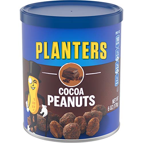 Planters Cocoa Peanuts 6 Oz Canisters, Pack Of 8