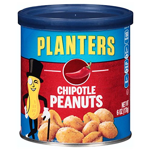 Planters Chipotle Peanuts 6 Oz Bags, Pack Of 8