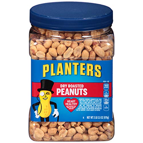 Planters Dry Roasted Peanuts 34.5Oz, Pack Of 3