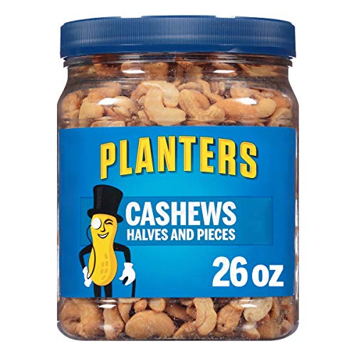 Planters Cashew Halves &Amp; Pieces, 26 Oz. Resealable Canister - En