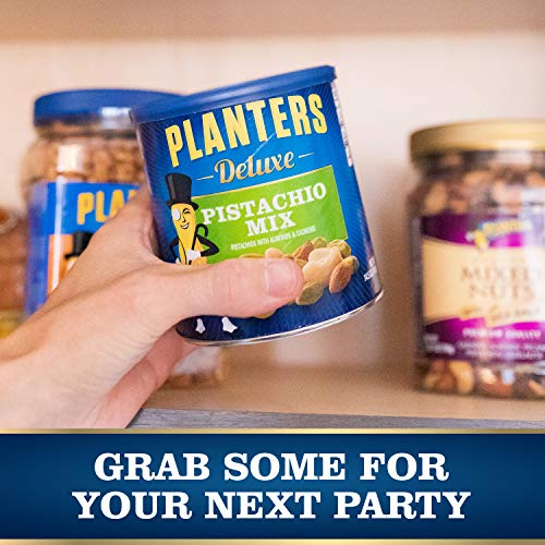 Planters Deluxe Pistachio Mix, 14.5 Oz. Resealable Container - V