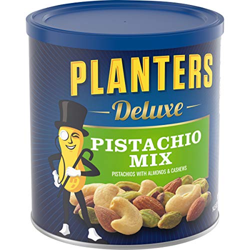 Planters Deluxe Pistachio Mix, 14.5 Oz. Resealable Container - V