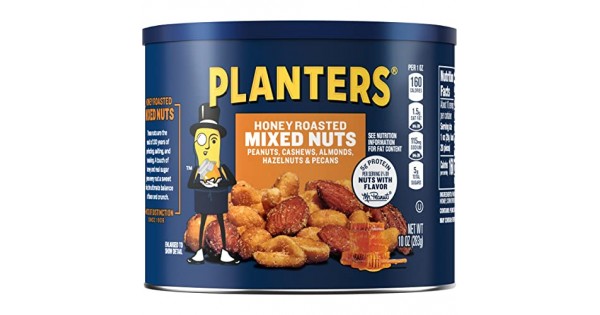 Planters Mixed Nuts, Honey Roasted 10 Oz, Mixed Nuts