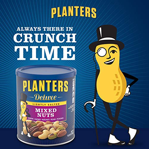 Planters Mixed Nuts, Lightly Salted Deluxe Mixed Nuts, 15.25 Ounce