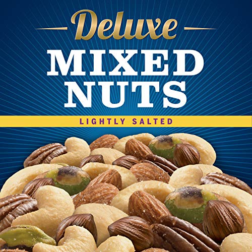 Planters Mixed Nuts, Lightly Salted Deluxe Mixed Nuts, 15.25 Ounce