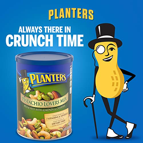 Planters Pistachio Lovers Mix, 1.15 Lb. Resealable Canister - D