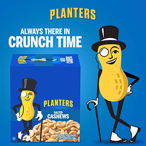 Planters Salted Cashews, 1.5 Oz. Bags 18 Pack - Individually P