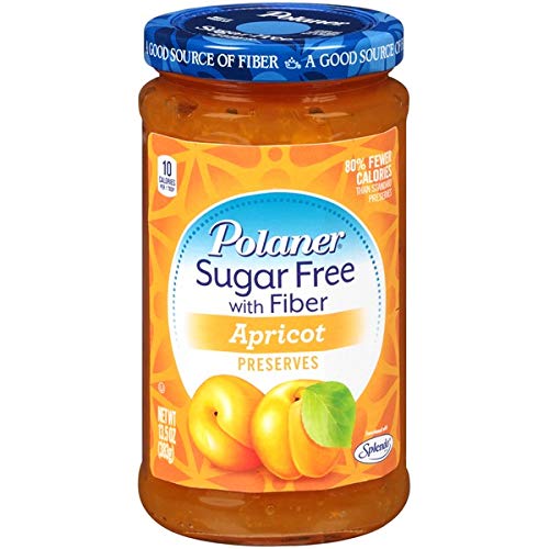 Polaner Sugar Free With Fiber, Apricot Jam, 13.5 Ounce