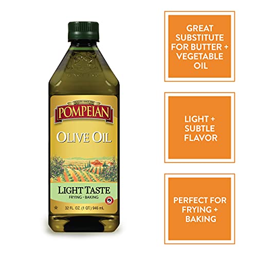 Pompeian Extra Light Tasting Olive Oil, Light And Subtle Flavor,