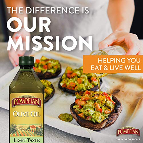 Pompeian Extra Light Tasting Olive Oil, Light And Subtle Flavor,