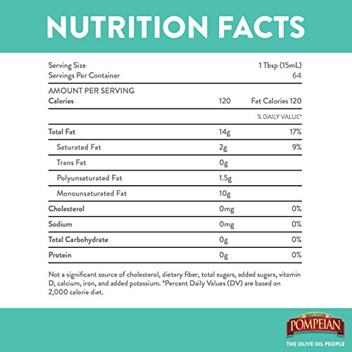 Pompeian Extra Light Tasting Olive Oil, Light And Subtle Flavor,