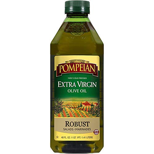 Pompeian Robust Extra Virgin Olive Oil, First Cold Pressed, Full