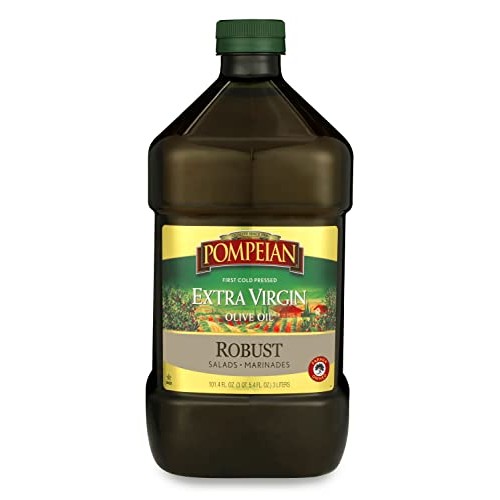 Pompeian Robust Extra Virgin Olive Oil, First Cold Pressed, Full