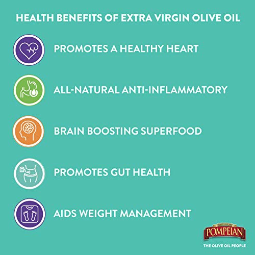 Pompeian Smooth Extra Virgin Olive Oil, First Cold Pressed, Mild