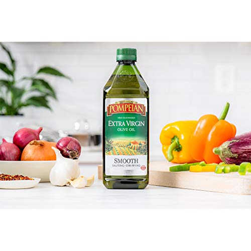 Pompeian Smooth Extra Virgin Olive Oil, First Cold Pressed, Mild