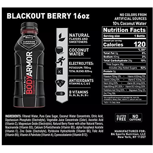 Bodyarmor Sport Drink Variety Pack 4 Flavors Bottles Pack Of 20