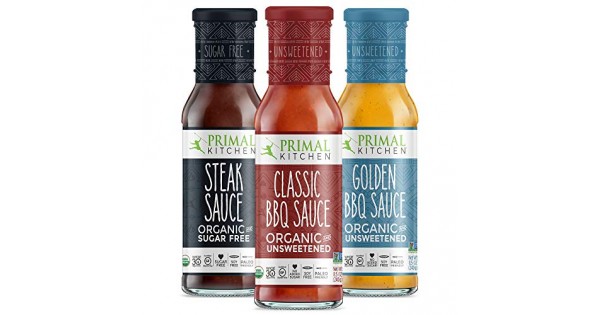 Primal Kitchen 3 Pack Organic and Unsweetned Barbeque & Steak