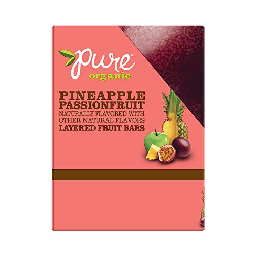 Pure Organic, Layered Fruit Bars, Pineapple Passionfruit, Gluten