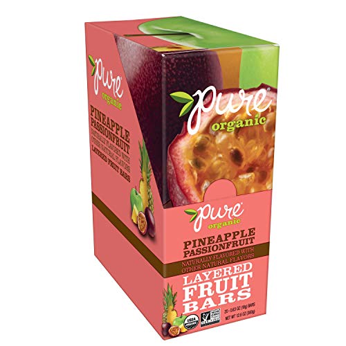 Pure Organic, Layered Fruit Bars, Pineapple Passionfruit, Gluten