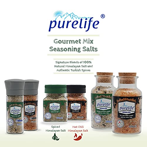 Purelife Himalayan Salt with HOT Chili Pepper- Gourmet Kosher Na...