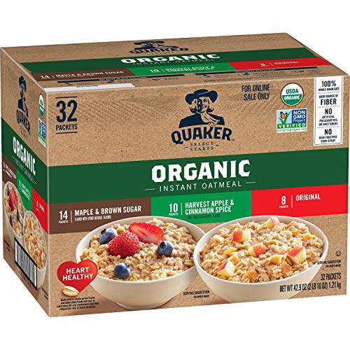 Quaker Instant Oatmeal, Usda Organic, Non-Gmo Project Verified,