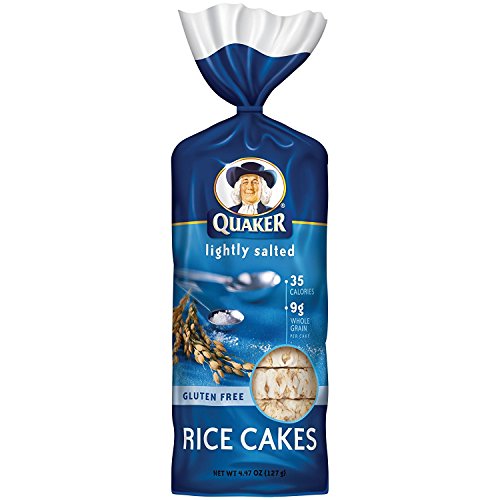 Quaker Rice Cakes, Lightly Salted, 4.47 oz, pack of 3