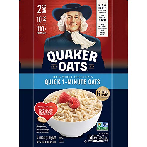 Quaker Oats Quick 1 Minute Oatmeal, 10 Pound