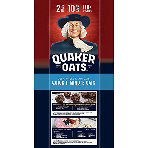 Quaker Oats Quick 1 Minute Oatmeal, 10 Pound