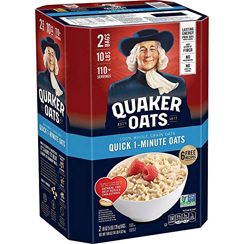 Quaker Oats Quick 1 Minute Oatmeal, 10 Pound