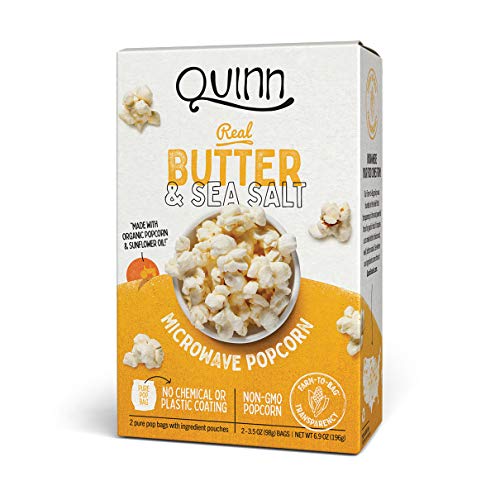 Quinn Snacks Microwave Popcorn - Made With Organic Non-Gmo Corn