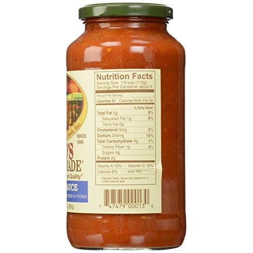 Raos Homemade Vodka Pasta Sauce 24 Oz