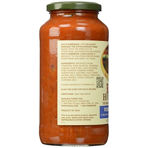 Raos Homemade Vodka Pasta Sauce 24 Oz