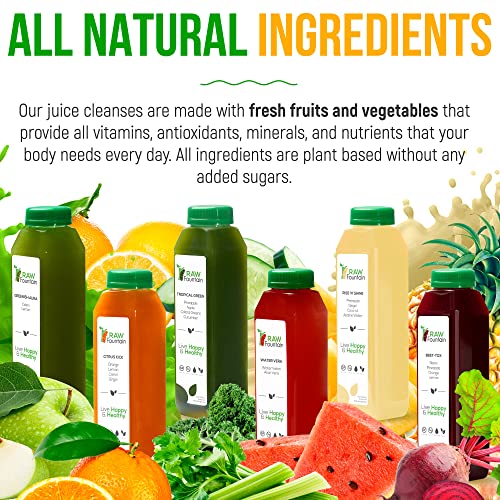 3 Day Juice Cleanse by Raw Fountain, Tropical Flavors, All Natur...