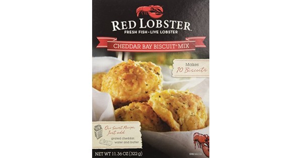 Cheddar Bay Biscuit Mix Bundle. Includes 2-11.36 Oz Boxes of Red Lobster  Cheddar Bay Biscuit Mix! Each Box of Red Lobster Cheddar Biscuit Mix Yields