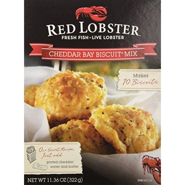(Pack of 4) Red Lobster Cheddar Bay Biscuit Mix 11.36 oz Box