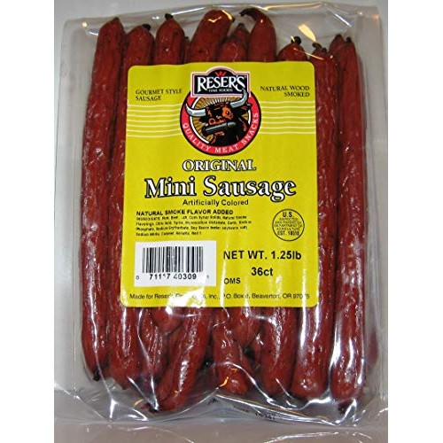 Resers Gourmet Style Wood Smoked Sausage 36 ct. / 1.25 Pounds