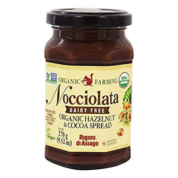 Rigoni di Asiago Nocciolata Organic Dairy - Free Hazelnut & Cocoa