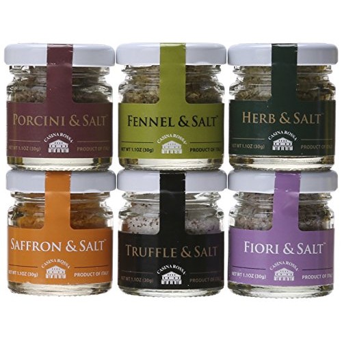 Casina Rossa Gourmet Sea Salt Gift Pack - 6 X 1.1 Oz. Jars