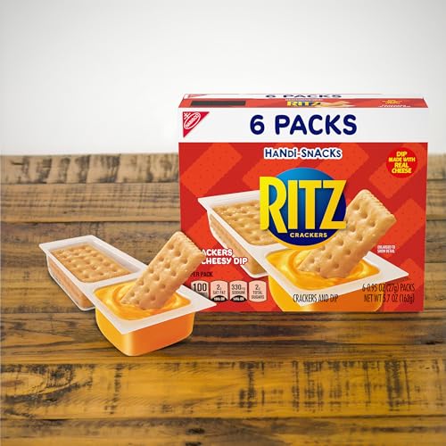 Handi-Snacks RITZ Crackers N Cheesy Dip Snack Packs, 12 Boxes o...