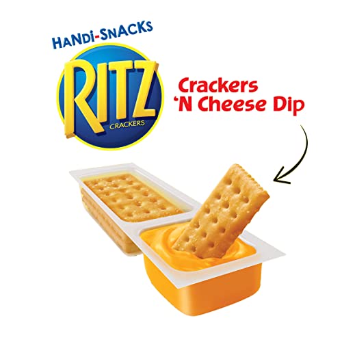 Handi-Snacks RITZ Crackers N Cheesy Dip Snack Packs, 12 Boxes o...