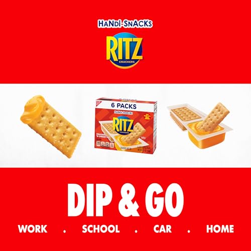 Handi-Snacks RITZ Crackers N Cheesy Dip Snack Packs, 12 Boxes o...