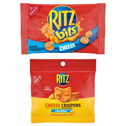 Ritz Bits Crackers &Amp; Crispers Cheddar Chips Variety Pack, Snack