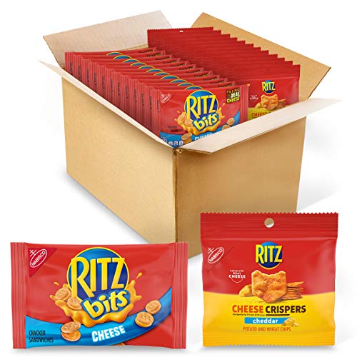 Ritz Bits Crackers &Amp; Crispers Cheddar Chips Variety Pack, Snack