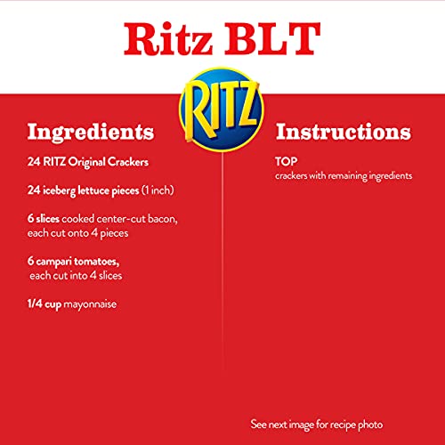 Ritz Crackers Flavor Party Size Box of Fresh Stacks 16 Sleeves T...