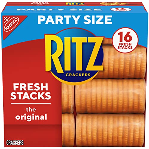 Ritz Crackers Flavor Party Size Box of Fresh Stacks 16 Sleeves T...