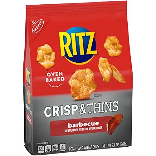 Ritz Crisp And Thins Barbecue Chips, 7.1 Oz