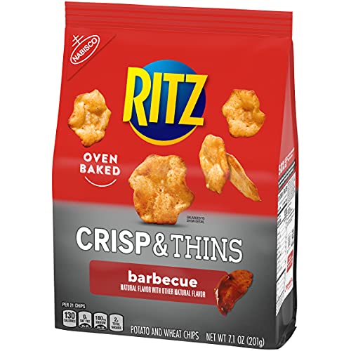 Ritz Crisp And Thins Barbecue Chips, 7.1 Oz