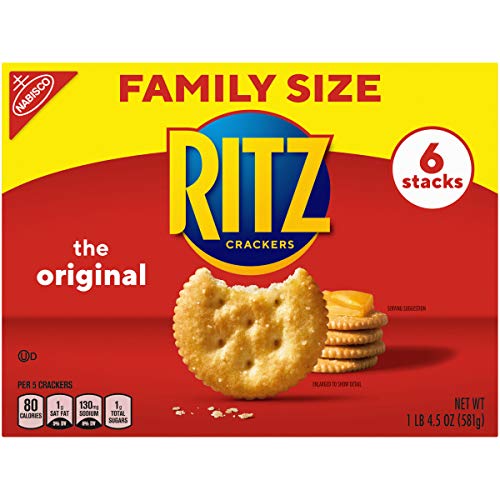 Ritz Original Crackers, Holiday Christmas Crackers, Family Size,