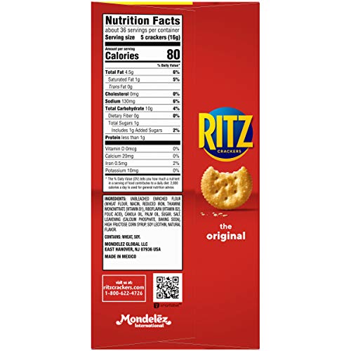 Ritz Original Crackers, Holiday Christmas Crackers, Family Size,